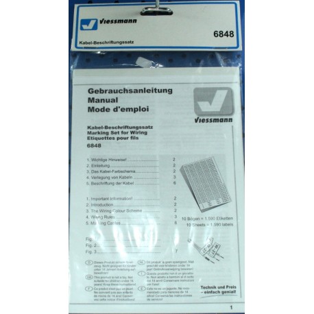 Kabel-Beschriftungssatz - 6848