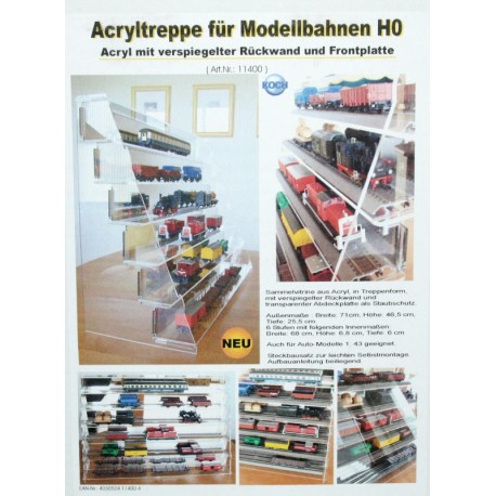 Acryltreppe für MOdellbahnen -H0- 11400