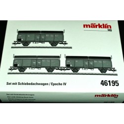 Set mit Schiebedachwagen - H0 - 46195